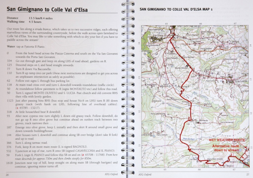 Route book sample