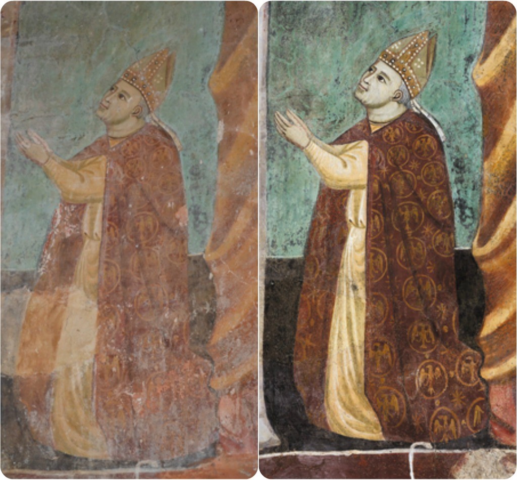 Abbey of S. Pietro in Valle Fresco Restoration, Umbria, Italy