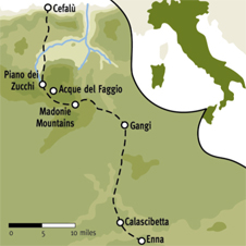 Map of the region