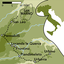 Map of the region